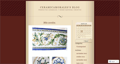 Desktop Screenshot of ceramicamorales.wordpress.com