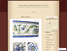 Tablet Screenshot of ceramicamorales.wordpress.com