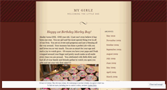 Desktop Screenshot of mygirlz.wordpress.com