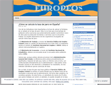 Tablet Screenshot of europeos.wordpress.com