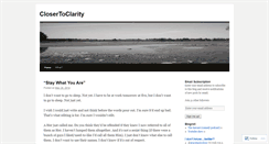 Desktop Screenshot of closertoclarity.wordpress.com