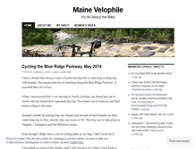 Tablet Screenshot of mainevelophile.wordpress.com