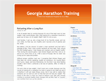 Tablet Screenshot of georgiamarathoner.wordpress.com