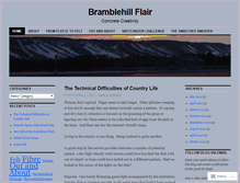 Tablet Screenshot of bramblehillflair.wordpress.com