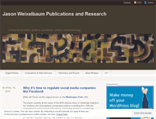 Tablet Screenshot of jasonweixelbaum.wordpress.com