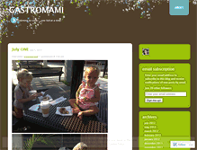 Tablet Screenshot of gastromami.wordpress.com