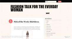 Desktop Screenshot of fashiontalk.wordpress.com