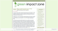 Desktop Screenshot of greenimpactzone.wordpress.com