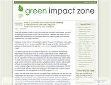 Tablet Screenshot of greenimpactzone.wordpress.com