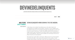 Desktop Screenshot of devinedelinquents.wordpress.com