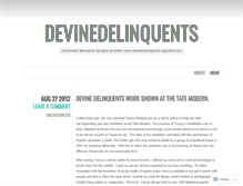 Tablet Screenshot of devinedelinquents.wordpress.com