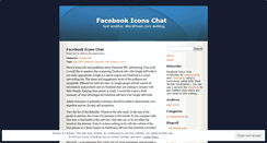 Desktop Screenshot of facebookiconsforchater.wordpress.com