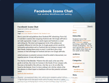 Tablet Screenshot of facebookiconsforchater.wordpress.com