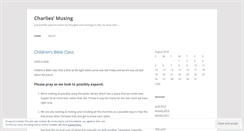 Desktop Screenshot of musingcharlie.wordpress.com