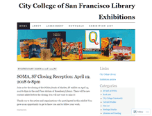 Tablet Screenshot of ccsfexhib.wordpress.com