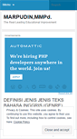 Mobile Screenshot of marpudin.wordpress.com