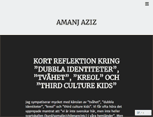 Tablet Screenshot of amanjaziz09.wordpress.com