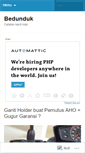 Mobile Screenshot of bedunduk.wordpress.com