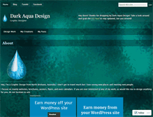 Tablet Screenshot of darkaquadesign.wordpress.com