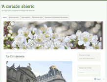 Tablet Screenshot of acorazonabierto.wordpress.com