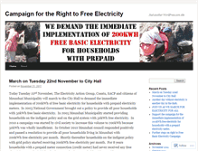 Tablet Screenshot of campaignfortherighttoelectricity.wordpress.com