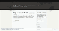 Desktop Screenshot of moderndayapostle.wordpress.com
