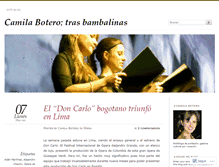 Tablet Screenshot of camilatrasbambalinas.wordpress.com