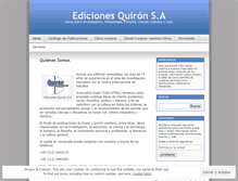 Tablet Screenshot of edicionesquiron.wordpress.com