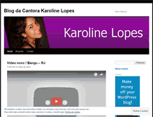 Tablet Screenshot of karolinelopes.wordpress.com