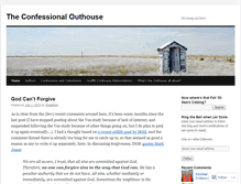 Tablet Screenshot of confessionalouthouse.wordpress.com