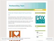 Tablet Screenshot of pdxetsy.wordpress.com