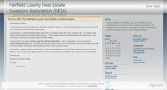 Desktop Screenshot of fairfieldcountyreia.wordpress.com