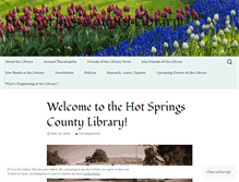 Tablet Screenshot of hotspringscountylibrary.wordpress.com