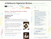 Tablet Screenshot of melbournevegetarian.wordpress.com