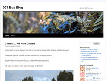 Tablet Screenshot of 501buses.wordpress.com