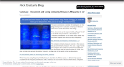 Desktop Screenshot of nickgrattan.wordpress.com
