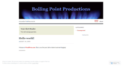 Desktop Screenshot of boilingpointproductions.wordpress.com