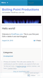 Mobile Screenshot of boilingpointproductions.wordpress.com