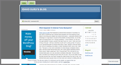 Desktop Screenshot of idahoguru.wordpress.com
