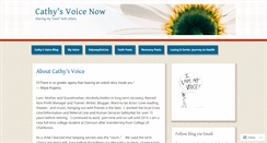 Desktop Screenshot of cathysvoicenow.wordpress.com