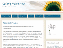 Tablet Screenshot of cathysvoicenow.wordpress.com