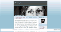 Desktop Screenshot of myfamilylife.wordpress.com