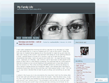 Tablet Screenshot of myfamilylife.wordpress.com