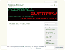 Tablet Screenshot of footballsummary.wordpress.com