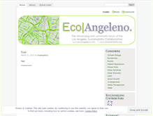 Tablet Screenshot of ecoangeleno.wordpress.com