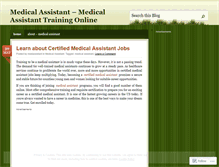 Tablet Screenshot of medassistant.wordpress.com