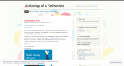 Desktop Screenshot of musingsofafashionista.wordpress.com