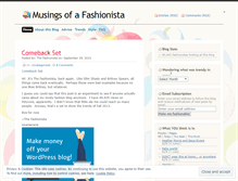 Tablet Screenshot of musingsofafashionista.wordpress.com