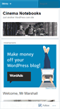 Mobile Screenshot of cinemanotebooks.wordpress.com