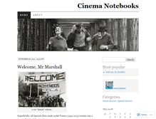 Tablet Screenshot of cinemanotebooks.wordpress.com